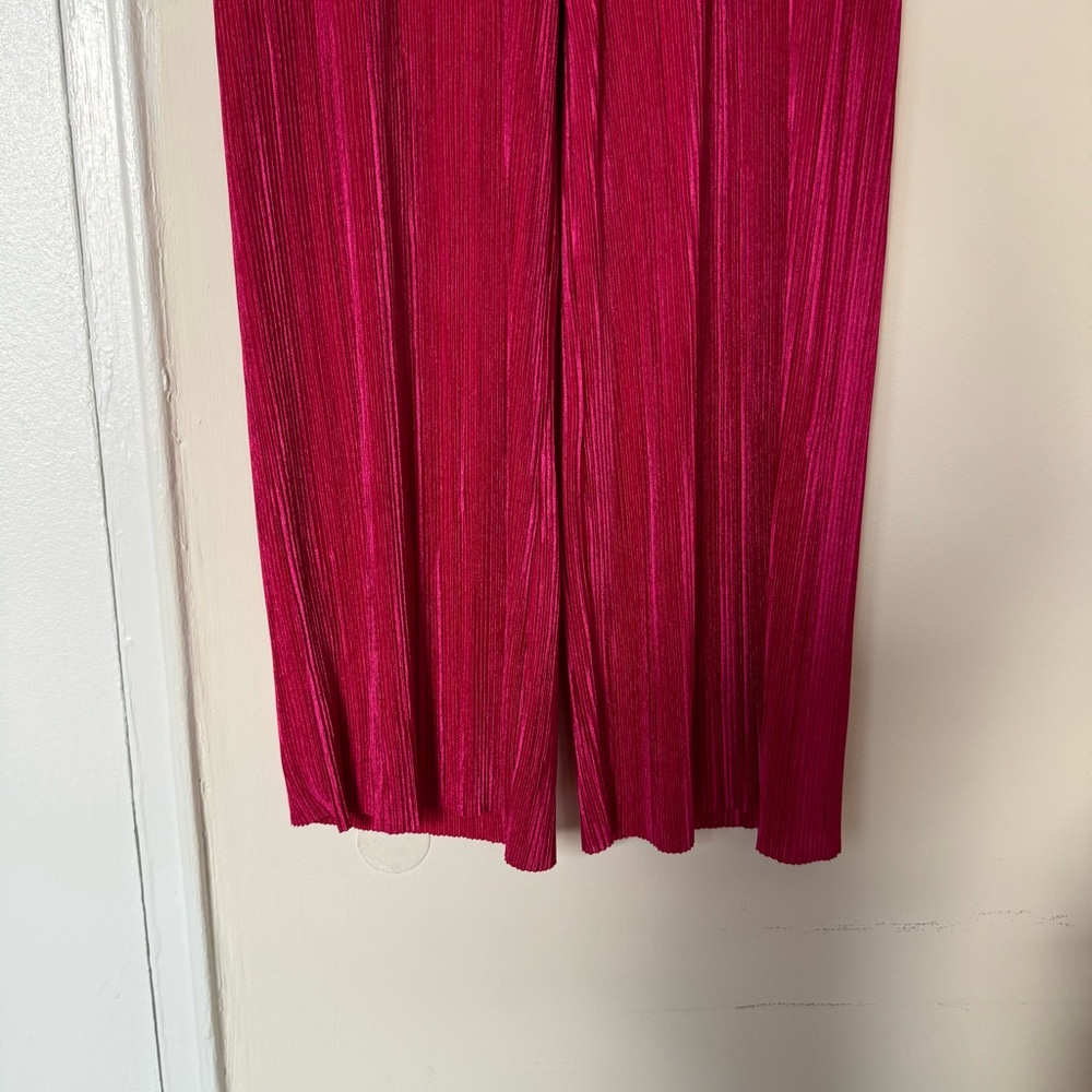 Rachel Zoe Hot Pink Plisse Two Piece Set - Picture 6 of 8